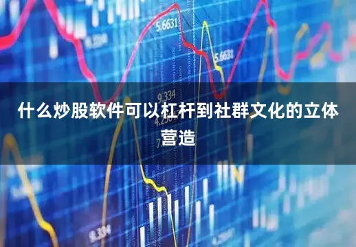 什么炒股软件可以杠杆到社群文化的立体营造