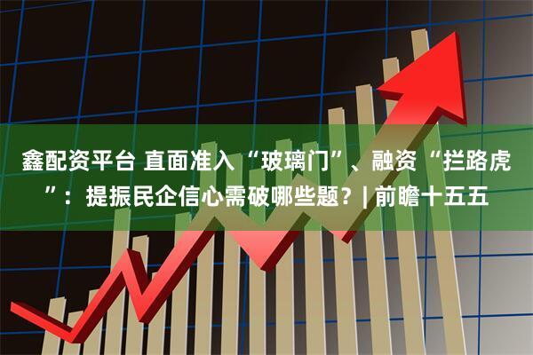 鑫配资平台 直面准入 “玻璃门”、融资 “拦路虎”：提振民企信心需破哪些题？| 前瞻十五五
